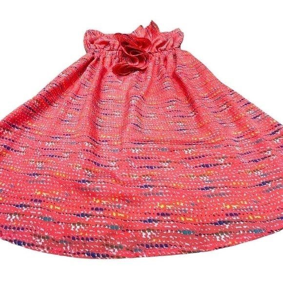 DOTS Pink Strapless Ruffled Mini Dress, Size Medium - Picture 2 of 10